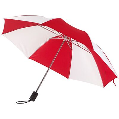 Printwear Sc80, Paraplyer Pocket Umbrella - Rød/hvid - One Size Printwear Sc80, Paraplyer Pocket Umbrella - Rød/hvid - One Size