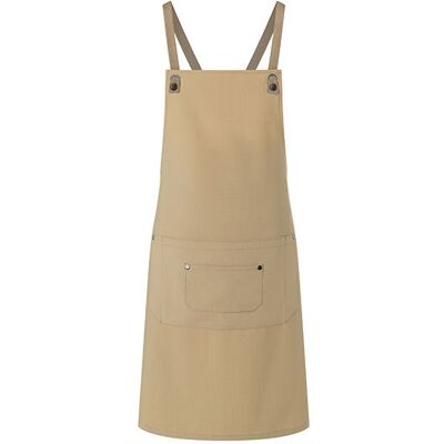 Karlowsky Ky120, Forklæder Bib Apron Urban-Nature With Cross Straps And Big Pocket - Pebble (Ca. Pantone 4268c) - One Size Karlowsky Ky120, Forklæder Bib Apron Urban-Nature With Cross Straps And Big Pocket - Pebble (Ca. Pantone 4268c) - One Size