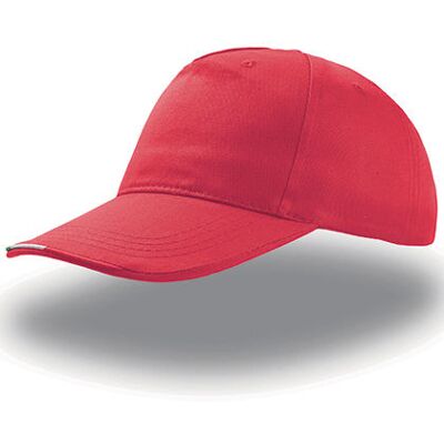 Atlantis At519, Caps Start Five Italia Cap - Rød - One Size Atlantis At519, Caps Start Five Italia Cap - Rød - One Size