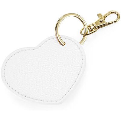 Bagbase Bg746, Tasker Boutique Heart Key Clip - Blød Hvid - One Size Bagbase Bg746, Tasker Boutique Heart Key Clip - Blød Hvid - One Size