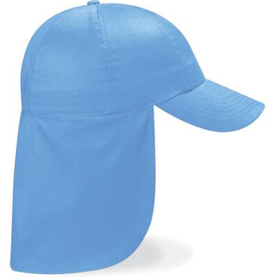 Beechfield Cb11b, Caps Junior Legionnaire Style Cap - Himmelblå - One Size Beechfield Cb11b, Caps Junior Legionnaire Style Cap - Himmelblå - One Size