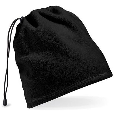 Beechfield Cb285, Huer Suprafleece® Snood/ Hat Combo - Sort - One Size Beechfield Cb285, Huer Suprafleece® Snood/ Hat Combo - Sort - One Size