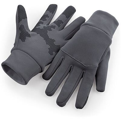 Beechfield Cb310, Handsker Softshell Sports Tech Gloves - Grafit Grå - S/m Beechfield Cb310, Handsker Softshell Sports Tech Gloves - Grafit Grå - S/m