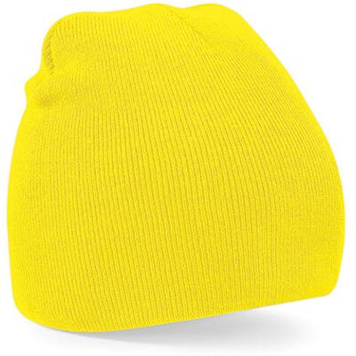 Beechfield Unisex Original Pull-On Beanie Cb44 - Gul - One Size Beechfield Unisex Original Pull-On Beanie Cb44 - Gul - One Size