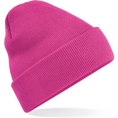 Beechfield Cb45, Strikhue, Huer Original Cuffed Beanie, Vinterhue - Fuchsia - One Size Beechfield Cb45, Strikhue, Huer Original Cuffed Beanie, Vinterhue - Fuchsia - One Size