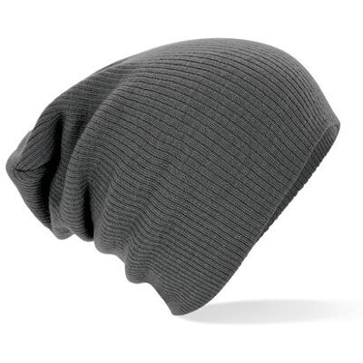 Beechfield Cb461, Huer Slouch Beanie - Røggrå - One Size Beechfield Cb461, Huer Slouch Beanie - Røggrå - One Size
