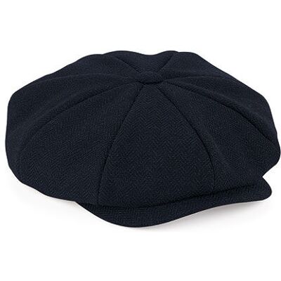 Beechfield Cb628 Heritage Baker Boy Cap - Navy Sildeben - L/xl Beechfield Cb628 Heritage Baker Boy Cap - Navy Sildeben - L/xl