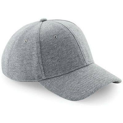 Beechfield Cb677 Jersey Athleisure Baseball Cap - Heather Gray - One Size Beechfield Cb677 Jersey Athleisure Baseball Cap - Heather Gray - One Size