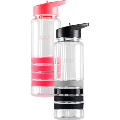 Craft 1906151 Transparent Waterbottle Unisex / Vandflaske Black One Size Craft 1906151 Transparent Waterbottle Unisex / Vandflaske Black One Size