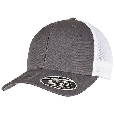 Flexfit Fx110mt, Caps 110 Mesh 2-Tone Cap - Trækul/hvid - One Size Flexfit Fx110mt, Caps 110 Mesh 2-Tone Cap - Trækul/hvid - One Size