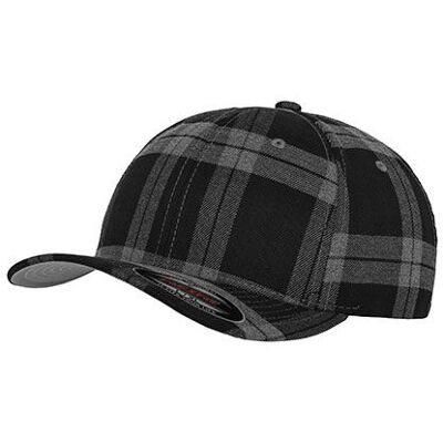 Flexfit Fx6197, Caps Flexfit Tartan Plaid Cap - Sort/grå - S/m Flexfit Fx6197, Caps Flexfit Tartan Plaid Cap - Sort/grå - S/m