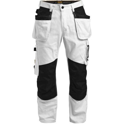 Jobman 2129 Malerbukser - White / Black - C154 Jobman 2129 Malerbukser - White / Black - C154