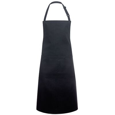 Karlowsky Ky044, Forklæder Bib Apron Basic With Pocket And Buckle - Sort (Ca. Pantone 419c) - One Size Karlowsky Ky044, Forklæder Bib Apron Basic With Pocket And Buckle - Sort (Ca. Pantone 419c) - One Size