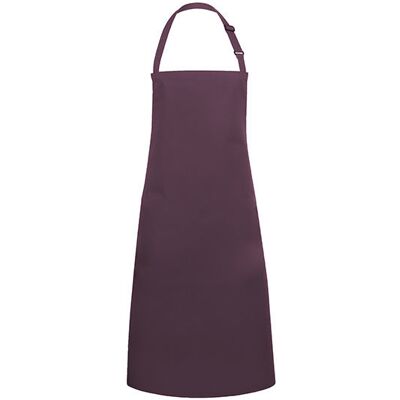 Karlowsky Ky049-Bls4, Forklæder Bib Apron Basic With Buckle - Aubergine (Ca. Pantone 5185c) - One Size Karlowsky Ky049-Bls4, Forklæder Bib Apron Basic With Buckle - Aubergine (Ca. Pantone 5185c) - One Size
