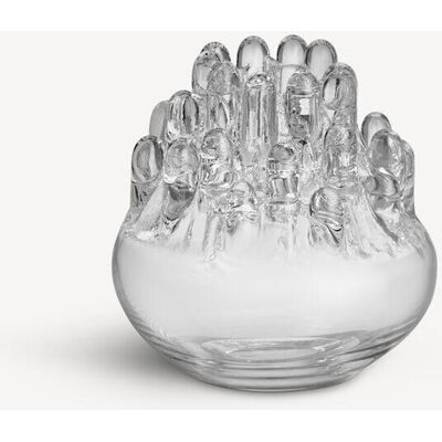 Kosta Boda Polar Candleholder Medium Clear One Size Kosta Boda Polar Candleholder Medium Clear One Size