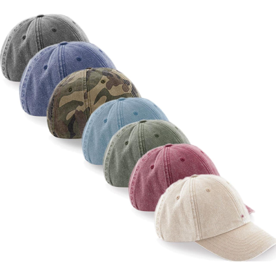 Beechfield Cb655 Low Profile Vintage Cap Vintage Black One Size Beechfield Cb655 Low Profile Vintage Cap Vintage Black One Size