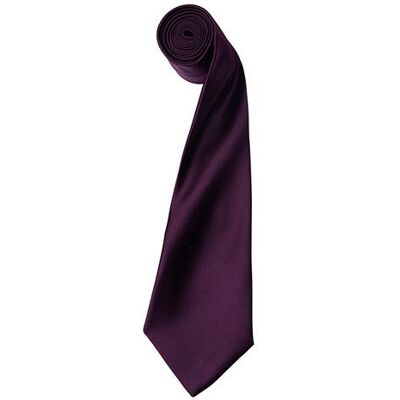 Premier Workwear Pw750, Slips Og Butterfly Colours Collection Satin Tie - Aubergine (Ca. Pantone 5115) - 144 X 8,5 Cm Premier Workwear Pw750, Slips Og Butterfly Colours Collection Satin Tie - Aubergine (Ca. Pantone 5115) - 144 X 8,5 Cm
