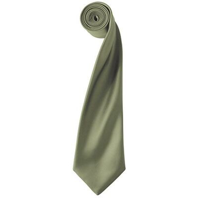 Premier Workwear Pw750, Slips Og Butterfly Colours Collection Satin Tie - Olive (Ca. Pantone 378) - 144 X 8,5 Cm Premier Workwear Pw750, Slips Og Butterfly Colours Collection Satin Tie - Olive (Ca. Pantone 378) - 144 X 8,5 Cm