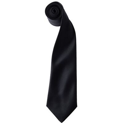 Premier Workwear Pw750, Slips Og Butterfly Colours Collection Satin Tie - Sort - One Size Premier Workwear Pw750, Slips Og Butterfly Colours Collection Satin Tie - Sort - One Size