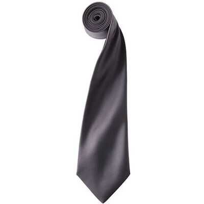 Premier Workwear Pw750, Slips Og Butterfly Colours Collection Satin Tie - Mørkegrå - One Size Premier Workwear Pw750, Slips Og Butterfly Colours Collection Satin Tie - Mørkegrå - One Size