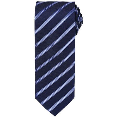 Premier Workwear Pw784, Slips Og Butterfly Sports Stripe Tie - Navy/royal - One Size Premier Workwear Pw784, Slips Og Butterfly Sports Stripe Tie - Navy/royal - One Size