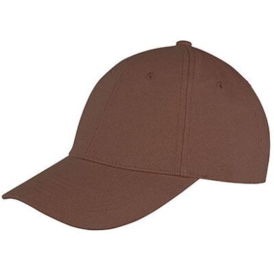 Result Headwear Rh81, Caps Memphis Brushed Cotton Low Profile Cap - Chokolade Brun - One Size Result Headwear Rh81, Caps Memphis Brushed Cotton Low Profile Cap - Chokolade Brun - One Size