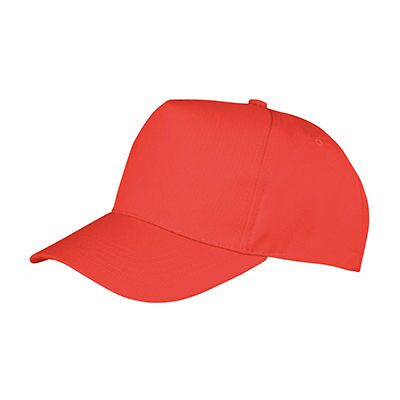 Result Headwear Rh84j, Caps Junior Boston Printers Cap - Rød - One Size Result Headwear Rh84j, Caps Junior Boston Printers Cap - Rød - One Size