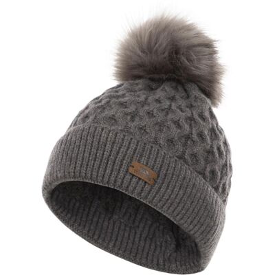 Trespass Freja - Unises Strikhue Med Kvast / Pom-Pom - Dark Grey - One Size Trespass Freja - Unises Strikhue Med Kvast / Pom-Pom - Dark Grey - One Size