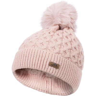 Trespass Freja - Unises Strikhue Med Kvast / Pom-Pom - Misty Rose - One Size Trespass Freja - Unises Strikhue Med Kvast / Pom-Pom - Misty Rose - One Size