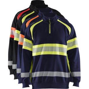 Blåkläder 3553 High Vis Sweatshirt / High Vis Sweatshirt - 3xl - Sort/high Vis Rød