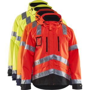 Blåkläder 4837 High Vis Skaljakke / High Vis Skaljakke - 5xl - High Vis Rød/sort