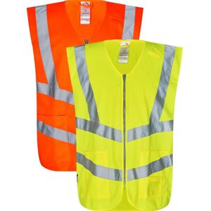 Engel 5030-240 Safety Vejvest Med Lynlås / Arbejdsvest Gul 3xl/4xl