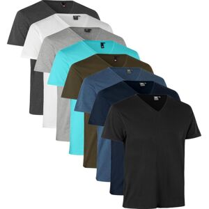 Id 0542 Core T-Shirt   V-Hals-Blå Melange-L