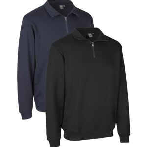 Pro Wear 0384 Care Sweat  Ubørstet   ¼ Zip-Navy-2xl