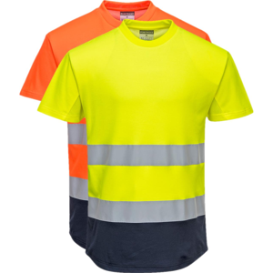 Portwest C395 2 Farvet Mesh T-Shirts Xl Gul/navy