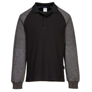 Portwest Cr15 Poloshirt Med Skære Bestandige Ærmer 3xl Sort