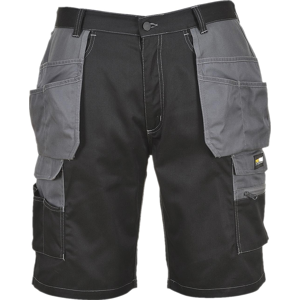 Portwest Ks18 Granite Håndværker Shorts 2xl Sort/zoom Grå