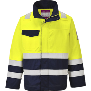 Portwest Mv25 Hi-Vis Modaflame Jakke 2xl Gul/navy