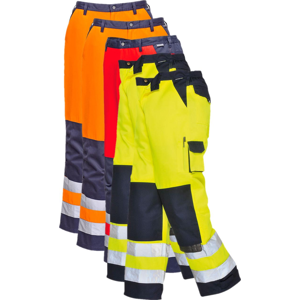 Portwest Tx51 Lyon Hi-Vis  Bukser M Orange/navy Høj