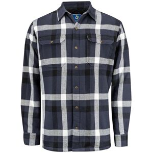 Projob 645213 5213 Skjorte I Flannel Med Pilefor / Arbejdsskjorte Marine 3xl