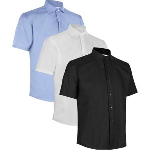 Seven Seas Ss254 Fine Twill   Modern   S/s-Lys Blå-3xl