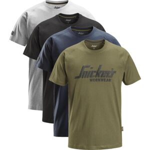 Snickers 2590 Logo T-Shirt Khaki Grøn 3xl