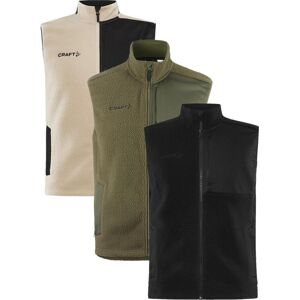 Craft 1913810 Adv Explore Pile Fleece Vest M Herre Ecru/black 3xl Craft 1913810 Adv Explore Pile Fleece Vest M Herre Ecru/black 3xl
