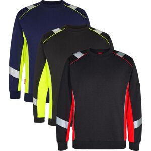Engel 8871-257 Cargo Sweatshirt / Arbejdstrøje Sort/gul 4xl Engel 8871-257 Cargo Sweatshirt / Arbejdstrøje Sort/gul 4xl