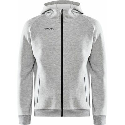 Craft 1910620 Core Soul Full Zip Hood M Herre / Sportsjakke Dk Grey Melange Xl Craft 1910620 Core Soul Full Zip Hood M Herre / Sportsjakke Dk Grey Melange Xl