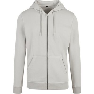 Build Your Brand Heavy Zip Hoody - Hættetrøje - Grå - Unisex Build Your Brand Heavy Zip Hoody - Hættetrøje - Grå - Unisex