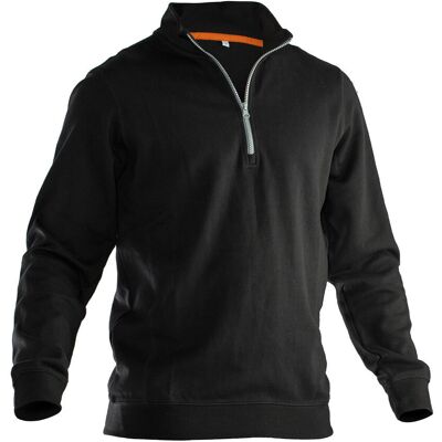 Jobman 5401 Sweatshirt Half-Zip Brown / Black Xs Jobman 5401 Sweatshirt Half-Zip Brown / Black Xs