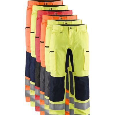 Blåklåder Blåkläder 1585 High Vis Buks Med Stretch / High Vis Arbejdsbuks Med Stretch - D108 - High Vis Rød/sort Blåklåder Blåkläder 1585 High Vis Buks Med Stretch / High Vis Arbejdsbuks Med Stretch - D108 - High Vis Rød/sort