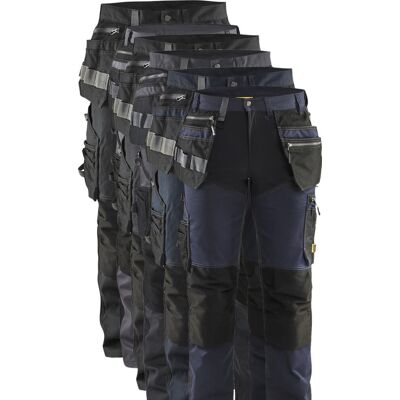 Blåklåder Blåkläder 1599 Håndværker Buks Med Stretch / Håndværker Arbejdsbuks Med Stretch - C48 - Mørk Marineblå/sort Blåklåder Blåkläder 1599 Håndværker Buks Med Stretch / Håndværker Arbejdsbuks Med Stretch - C48 - Mørk Marineblå/sort