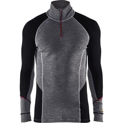 Blåklåder Blåkläder 4699 Undertrøje Xwarm Med Lynlås / Undertrøje Xwarm Med Lynlås - 3xl - Mellemgrå/sort Blåklåder Blåkläder 4699 Undertrøje Xwarm Med Lynlås / Undertrøje Xwarm Med Lynlås - 3xl - Mellemgrå/sort